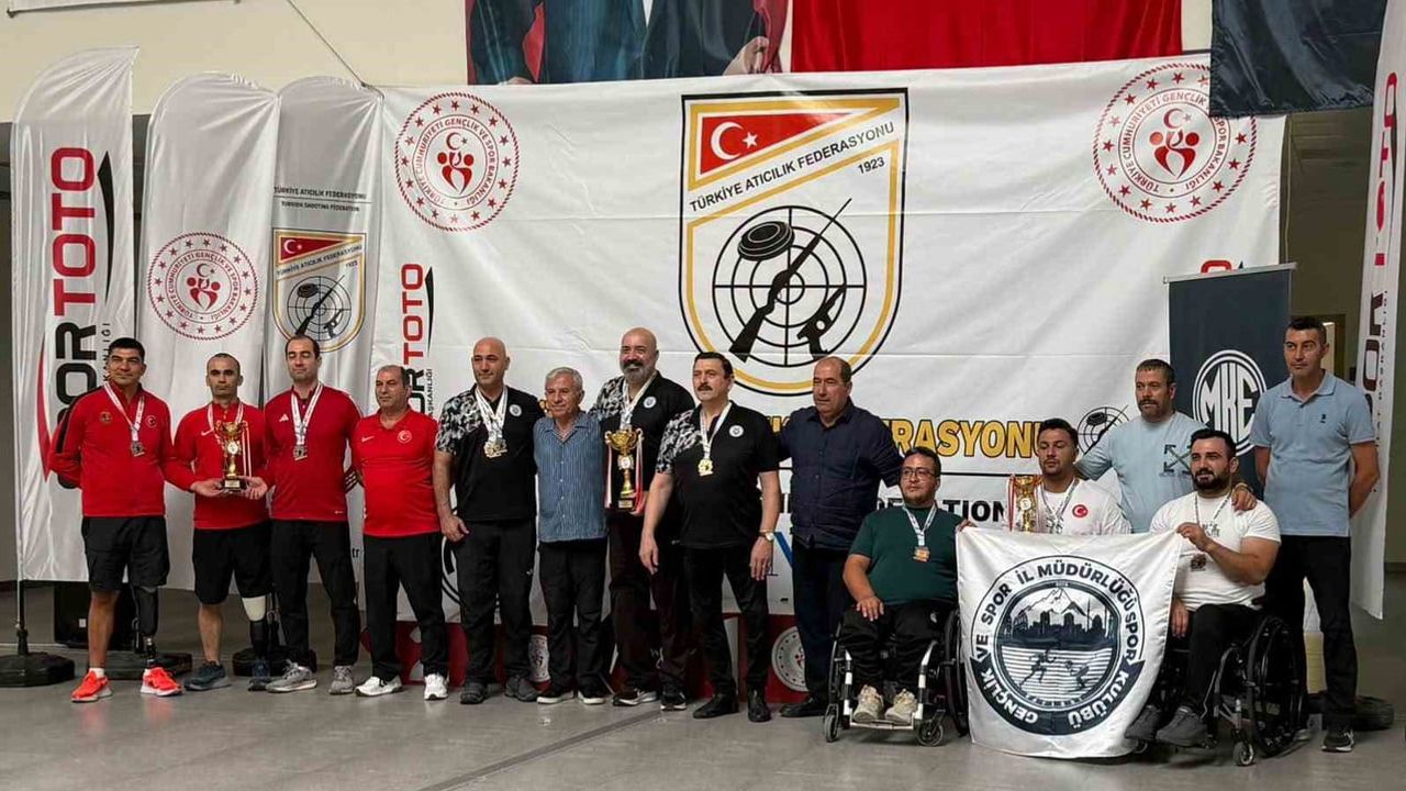 Kayserili sporculardan Mersin'de para atıcılıkta dört Türkiye derecesi