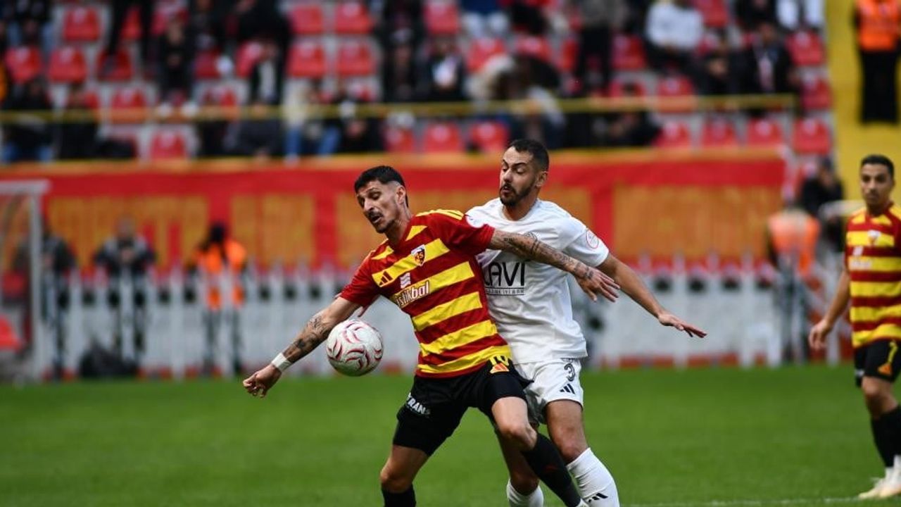 Kayserispor'un beş maçlık galibiyet serisi berabereyle sona erdi
