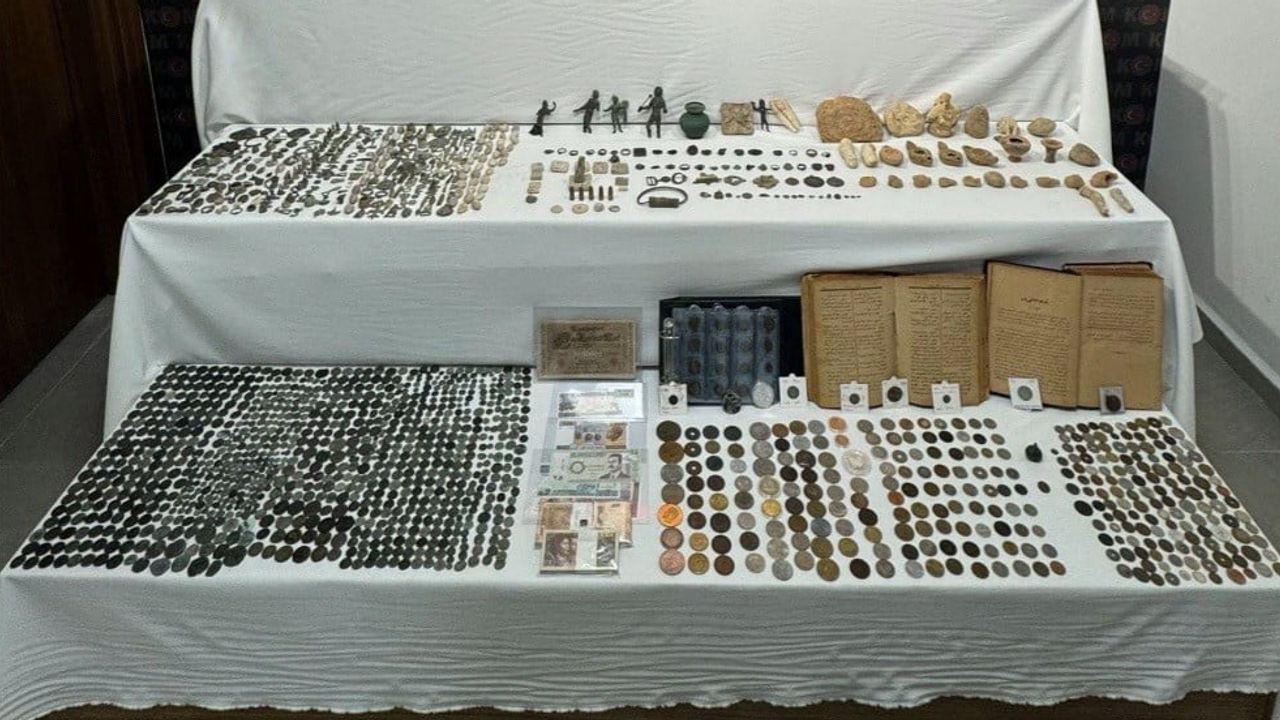 Kazandere ve Süleymanpaşa'da tarihi eser baskını: 2 bin 314 sikke ve bir tutuklu