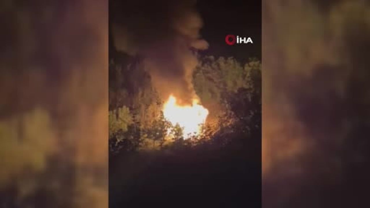 Kırsal İsaören'de baraka alevlere teslim oldu