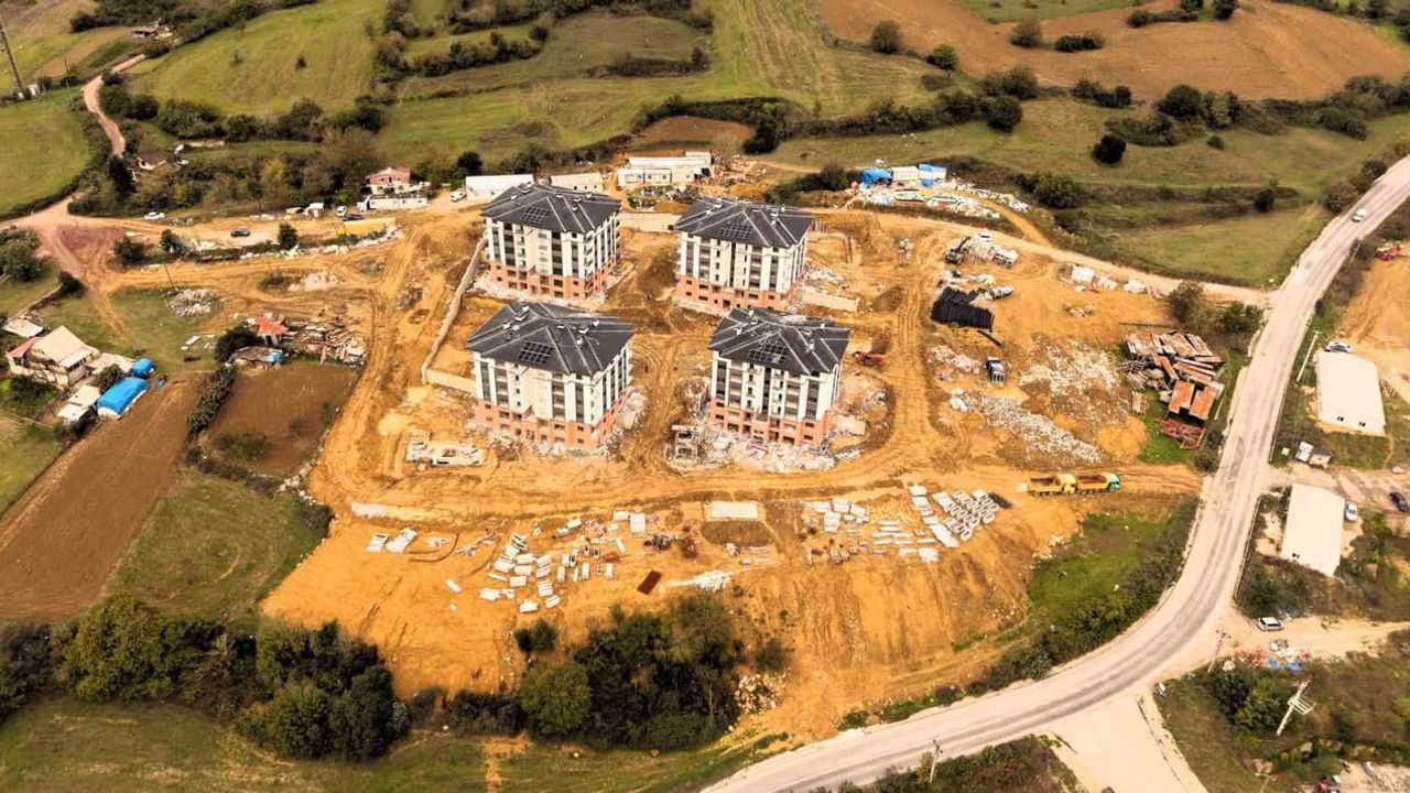 Kocaeli adliye lojmanlarında inşaat yüzde 74 tamamlandı