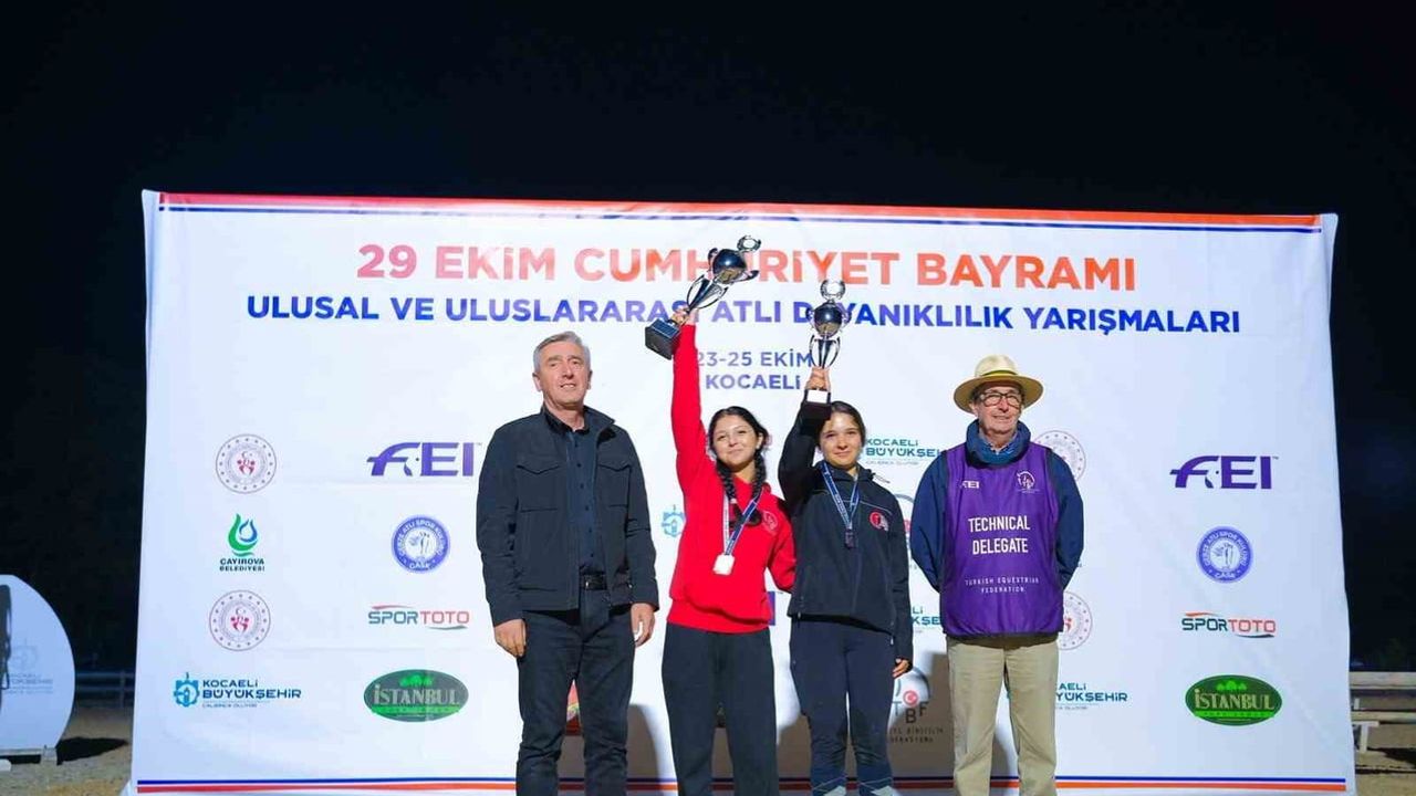 Kocaeli'de 117 binicinin katıldığı zorlu atlı dayanıklılık sınavı