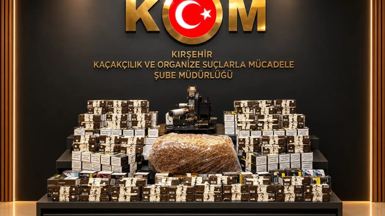 KOM koordinasyonunda Kırşehir'de makaron ve kıyılmış tütün ele geçirildi