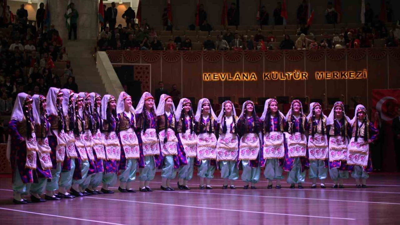 Konya'da 103. yıl coşkusu Mevlana Kültür Merkezi'nde törenle yaşandı