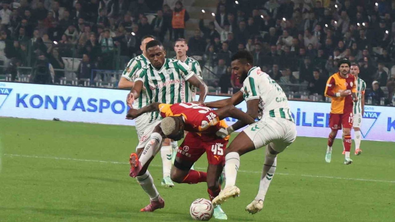 Konya'da galatasaray etkili başladı: ilk yarı 2-0 önde