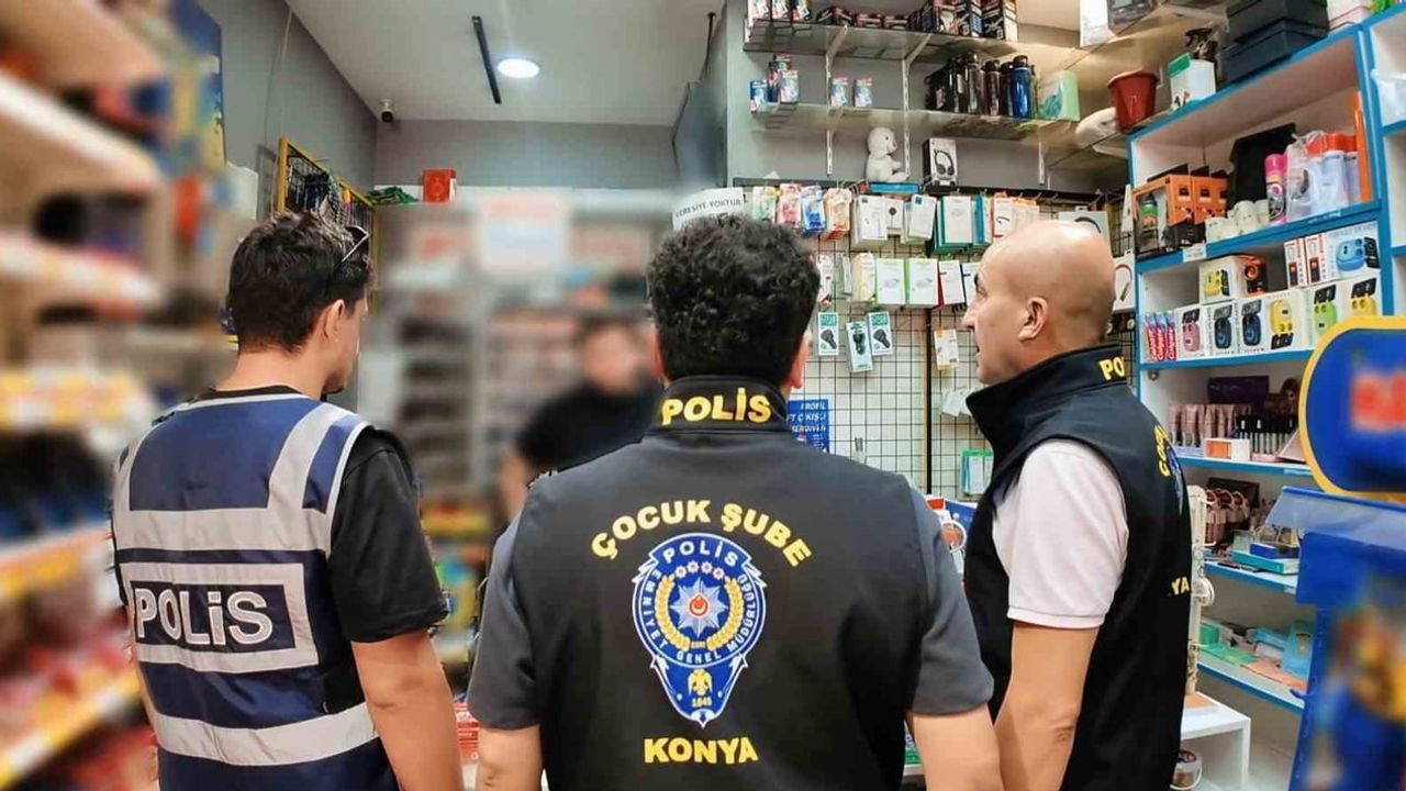 Konya'da okul güvenliği için kapsamlı denetimler: 25 bin 528 kişi sorgulandı