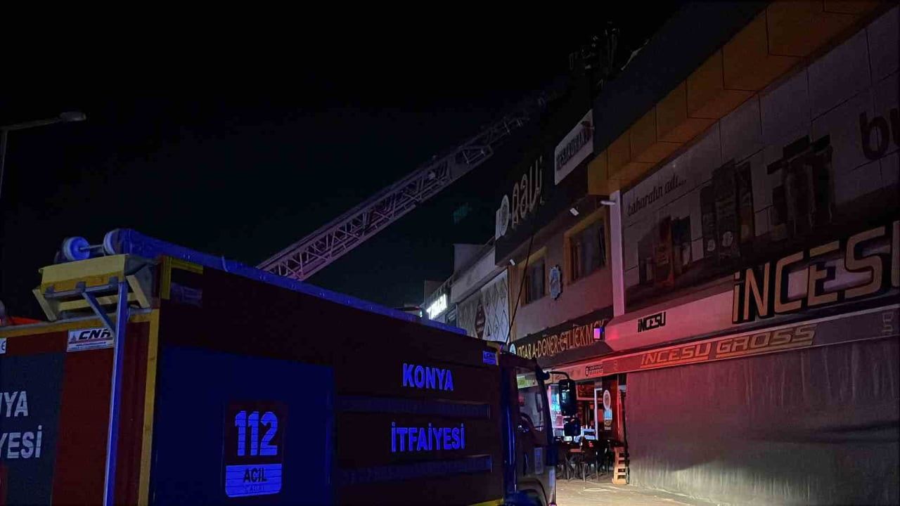 Konya Karatay'da fırın bacasında çıkan yangın itfaiyeyi harekete geçirdi