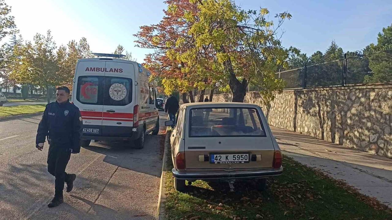 Konya Seydişehir'de sabah kazası: otomobil kaldırımdaki ağaca çarptı