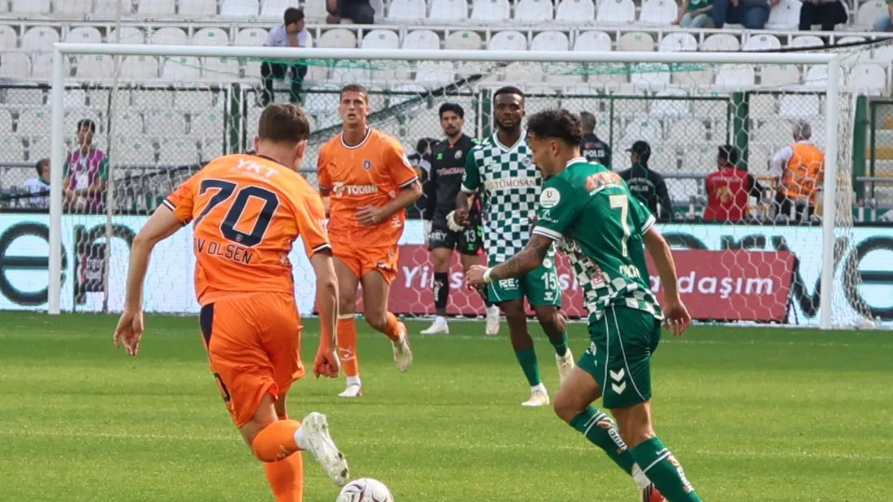 Konyaspor ile Başakşehir golsüz berabere kaldı