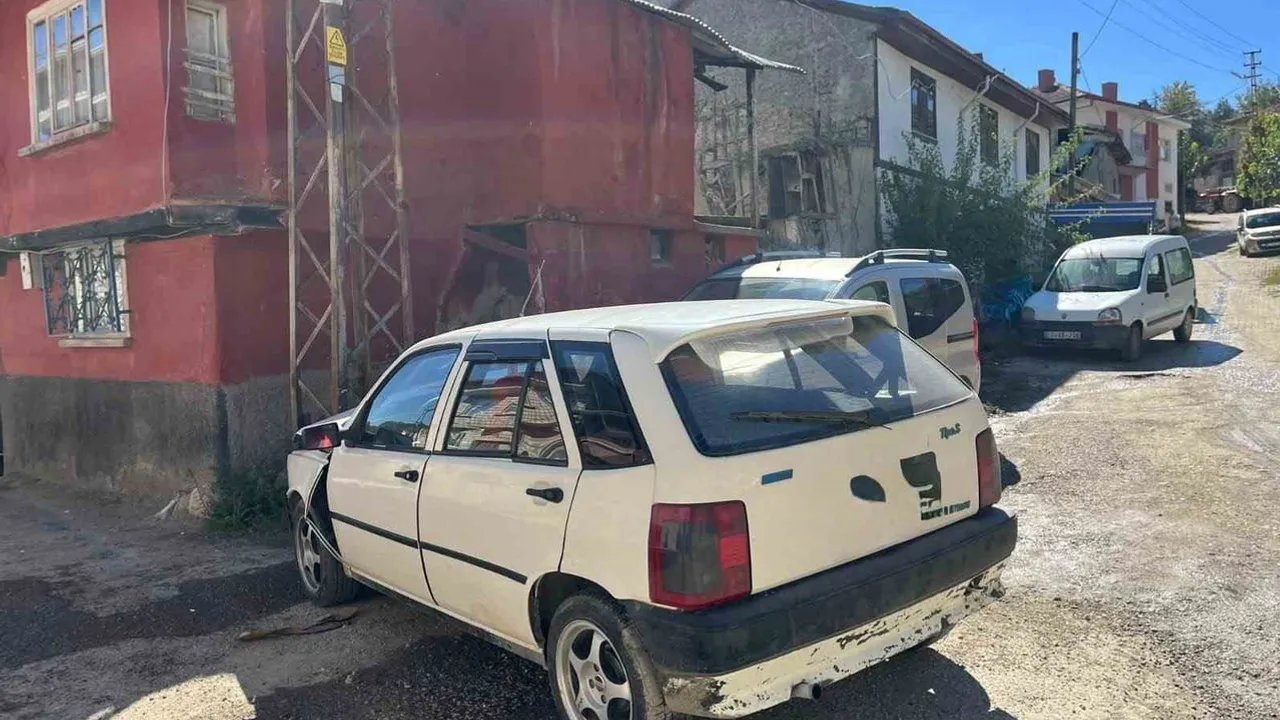 Kurtköy'de direğe çarpan otomobilin sürücüsü yaralandı