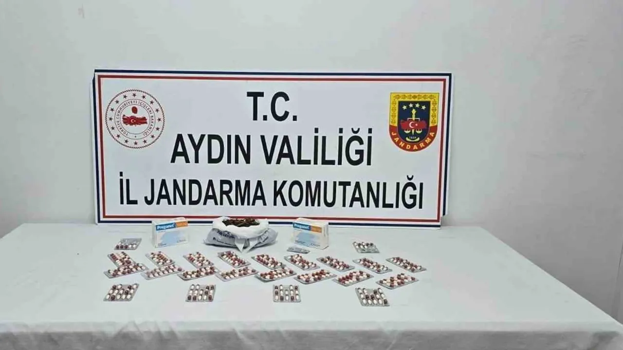 Kuşadası'nda ev baskını: jandarma 250 gram esrar ve 1.064 sentetik ecza ele geçirdi
