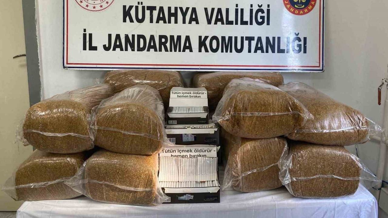 Kütahya'da tütün kaçakçılarına yönelik geniş çaplı operasyon