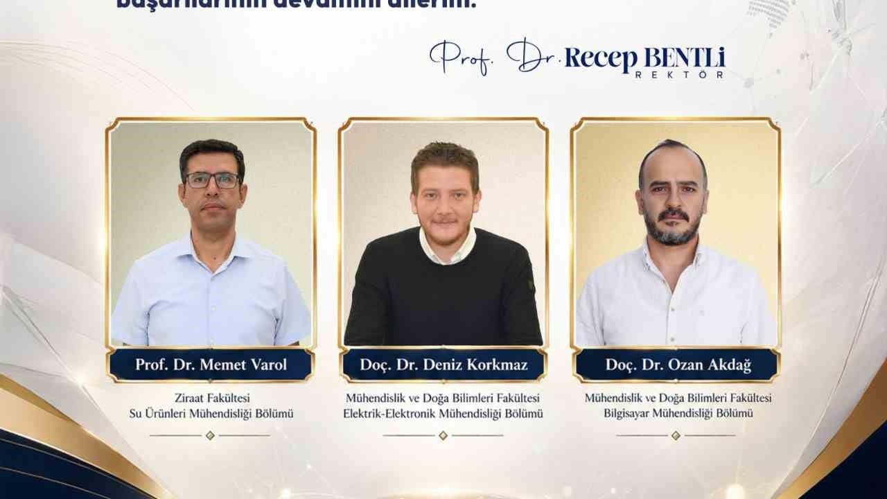 Malatya Turgut Özal Üniversitesi'nden üç akademisyen dünyanın en etkili yüzde 2'sinde yer aldı