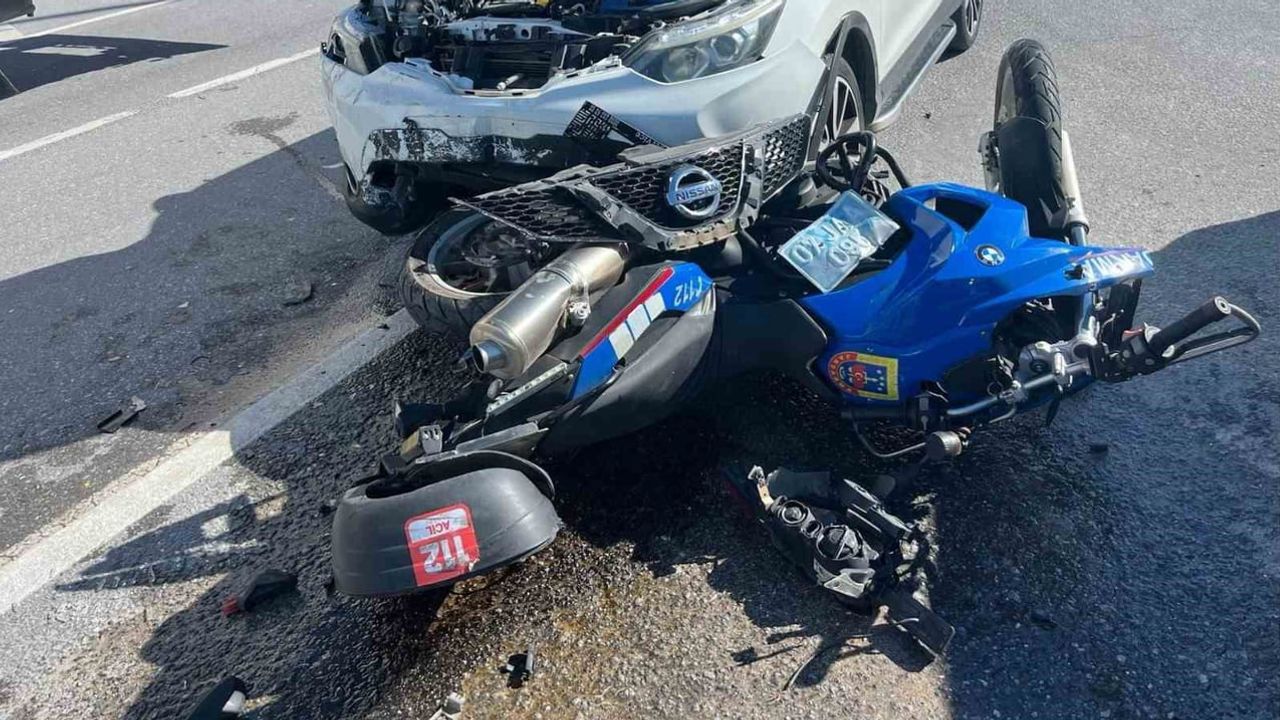 Manavgat'ta d-400'de üç araçlı kaza: jandarma personeli hastaneye kaldırıldı