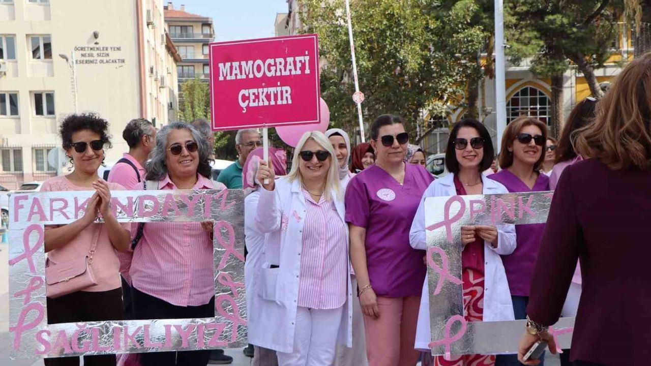Manisa'da pembe adımlar: erken teşhise davet