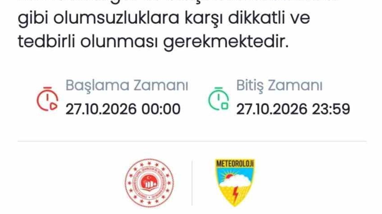 Marmara ve Kuzey Ege için ani sel ve şiddetli yağış uyarısı