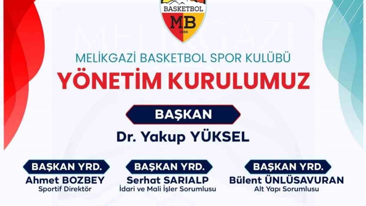 Melikgazi basketbol yönetimi kadroyu belirledi, öncelik altyapı ve sponsorluk