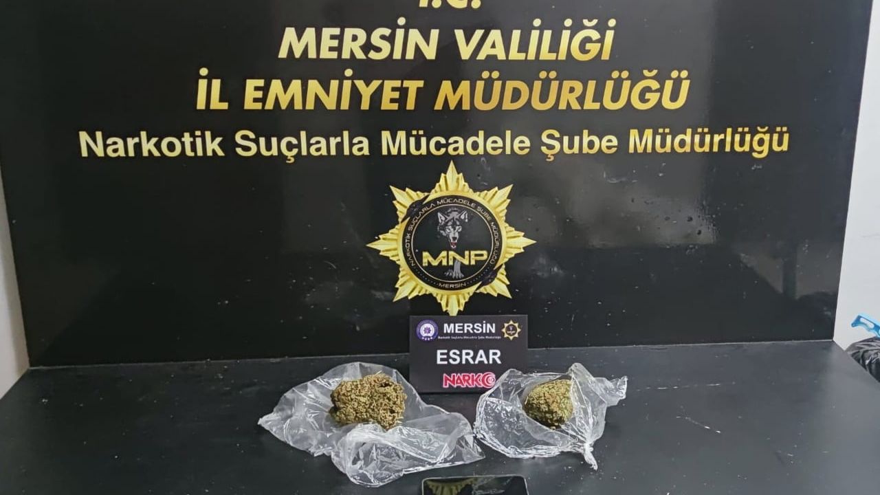 Mersin'de torbacı operasyonunda iki şüpheli tutuklandı