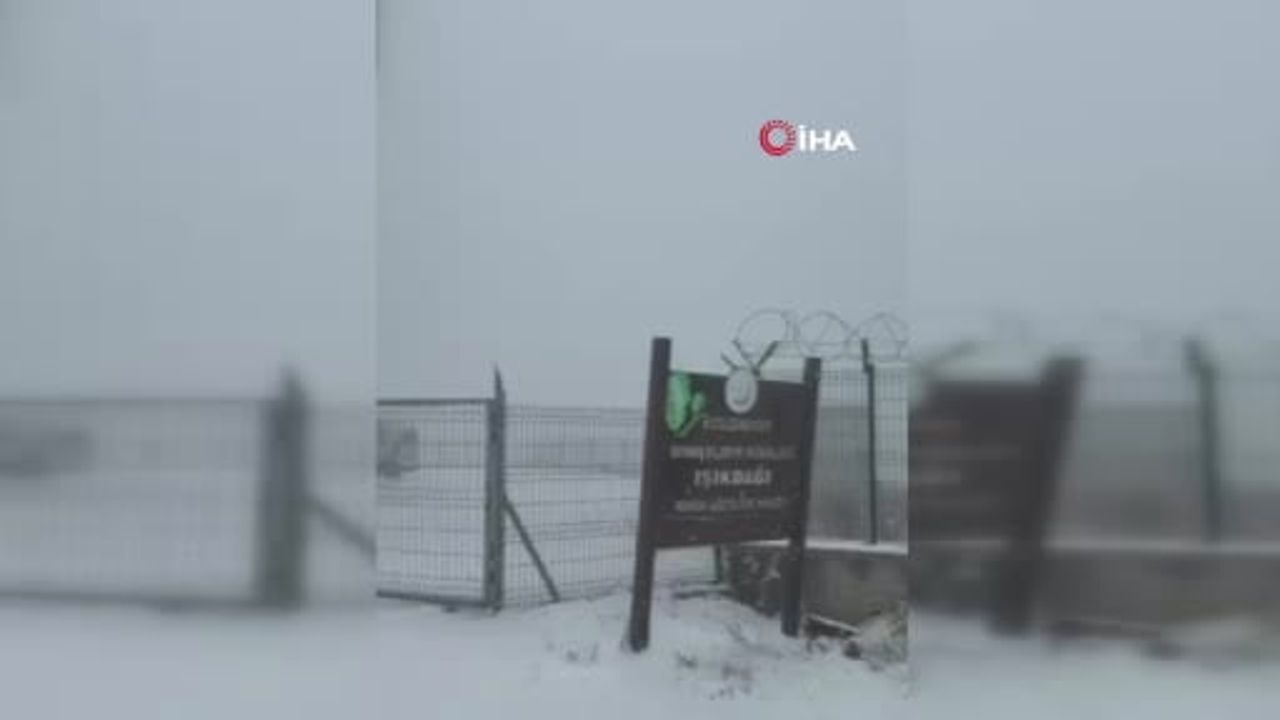 Mevsimin ilk karı Ankara'nın yüksek kesimlerine düştü