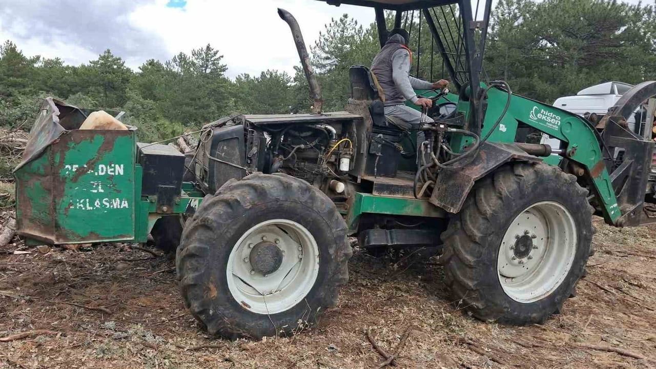 Mihalıççık'ta 2 milyonluk tomruk kepçenin gizemi sürüyor