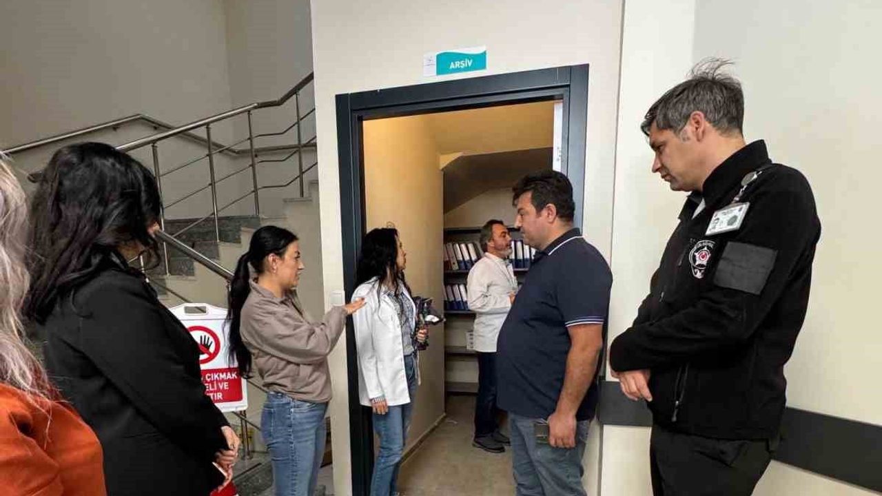 Muğla Eğitim ve Araştırma Hastanesi'nde tesis güvenliğini güçlendirme amaçlı bina turu