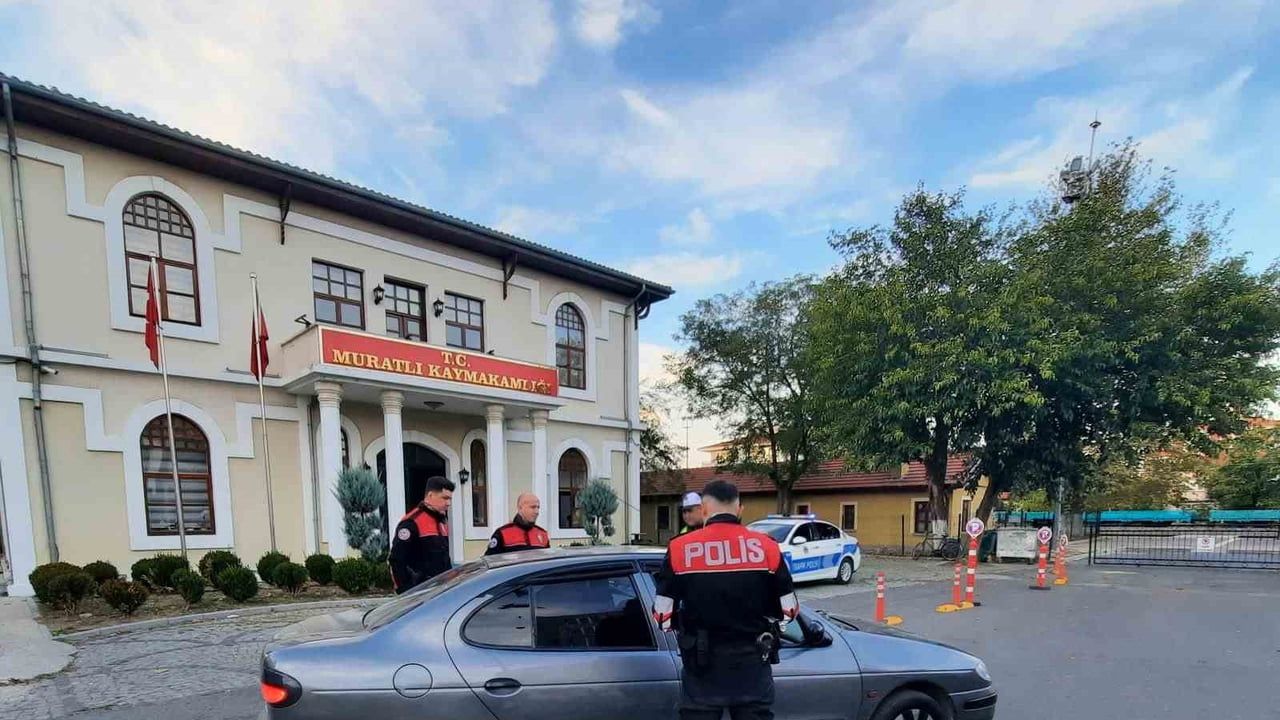 Muratlı’da huzuru sağlamak için geniş çaplı polis uygulaması