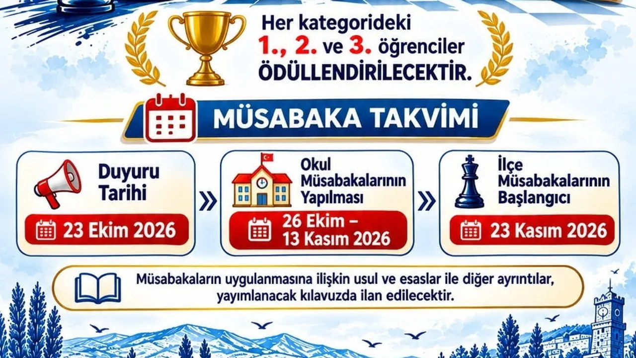 Öğrenciler strateji masasında yarışacak: Bolvadin'de satranç turnuvası