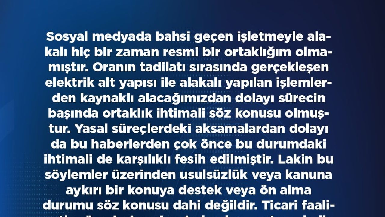 Okandan'dan ortaklık iddialarına yasal uyarı: resmi bağlantım yok