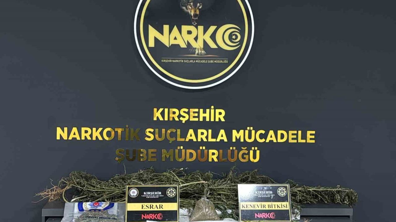 Operasyonda biri tutuklandı: Çiçekdağı'nda 1 kilo 350 gram uyuşturucu ele geçirildi