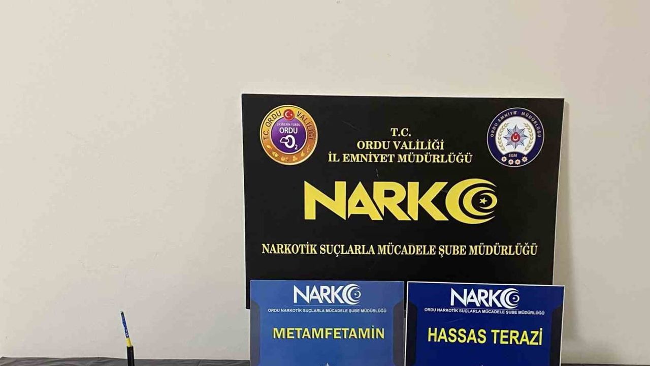 Ordu'da ev operasyonu: metamfetaminle yakalanan şüpheli tutuklandı