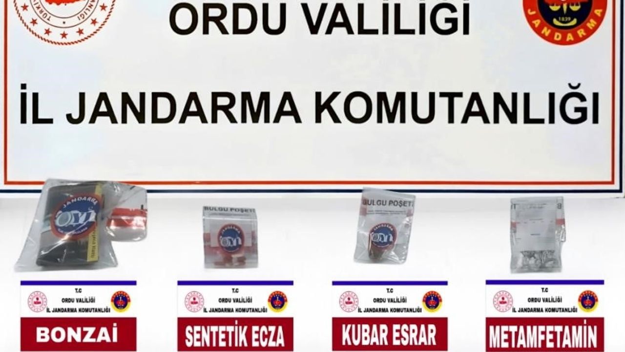Ordu'da jandarma 26 operasyonda uyuşturucuya geçit vermedi
