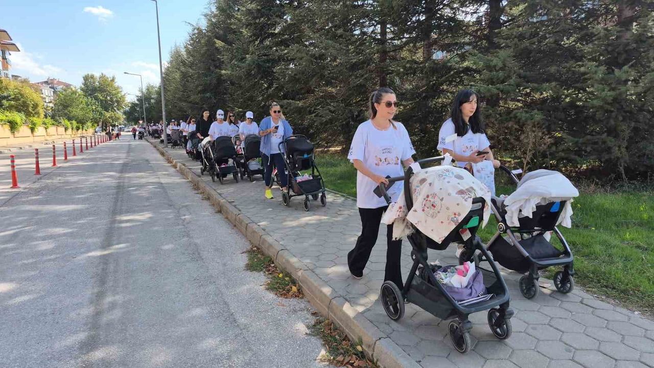 Parkta engellenen buluşma: 75 anne bebekleriyle Kanlıkavak'a yürüdü