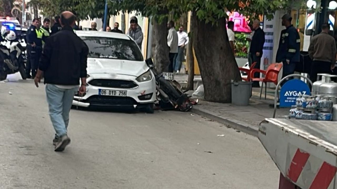 Polatlı'da kavşakta çarpışma: motosiklet sürücüsünün durumu kritik