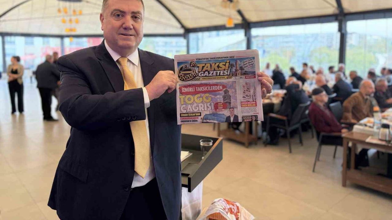 Sahada Erkan Özkan taksici esnafıyla buluştu ve taksi gazetesi'ni tanıttı