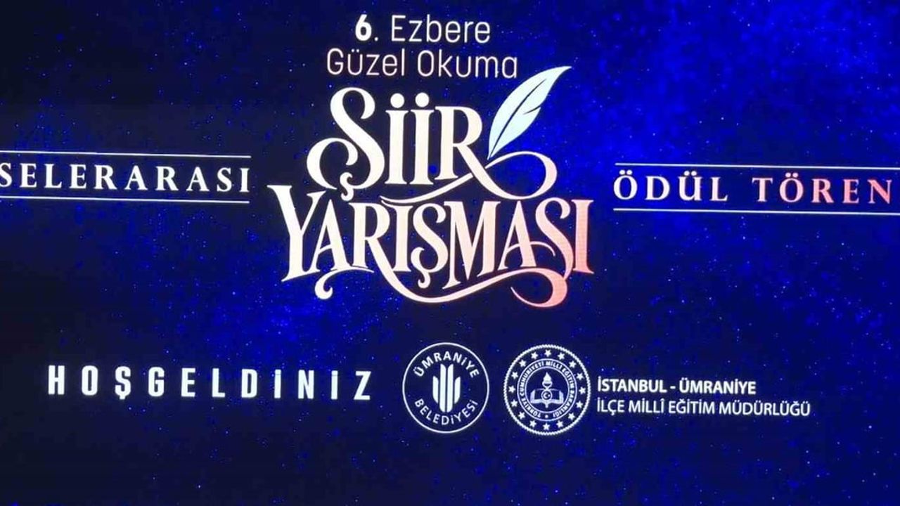 Sahnenin mısraları: Ümraniye liseleri şiirle buluştu