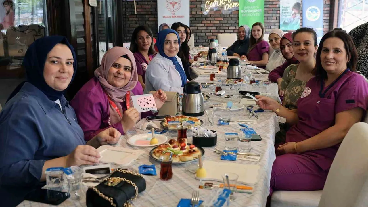 Sakarya'da 16 ilçeden anne adayları Çark önünde doğuma hazırlandı