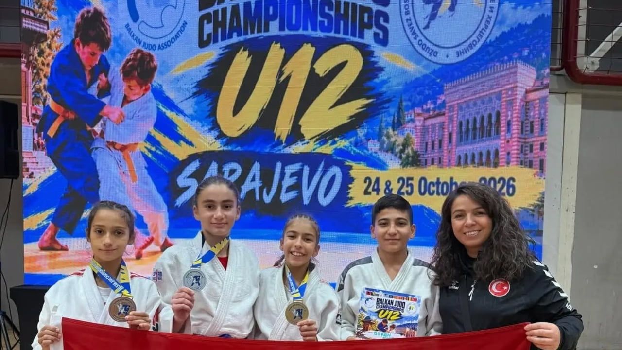 Salihlili judocu Saraybosna'da Balkan şampiyonu oldu