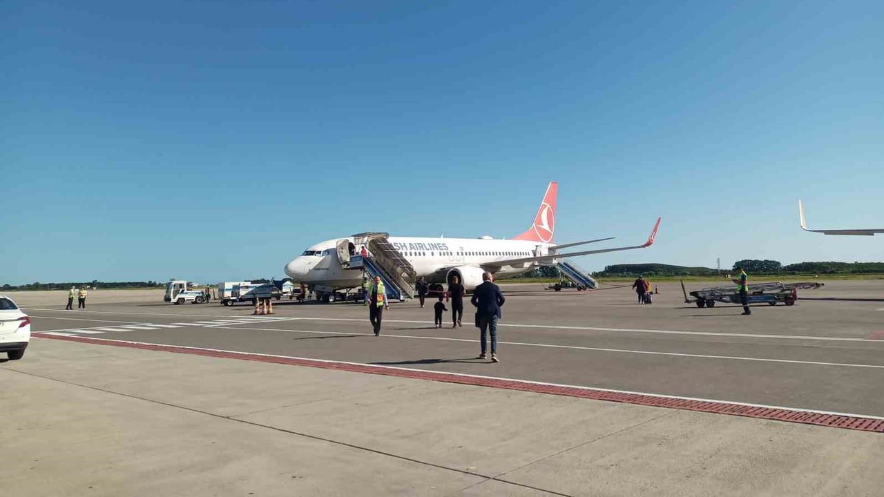 Samsun Çarşamba havalimanı 9 ayda 1,3 milyona yakın yolcuya hizmet verdi