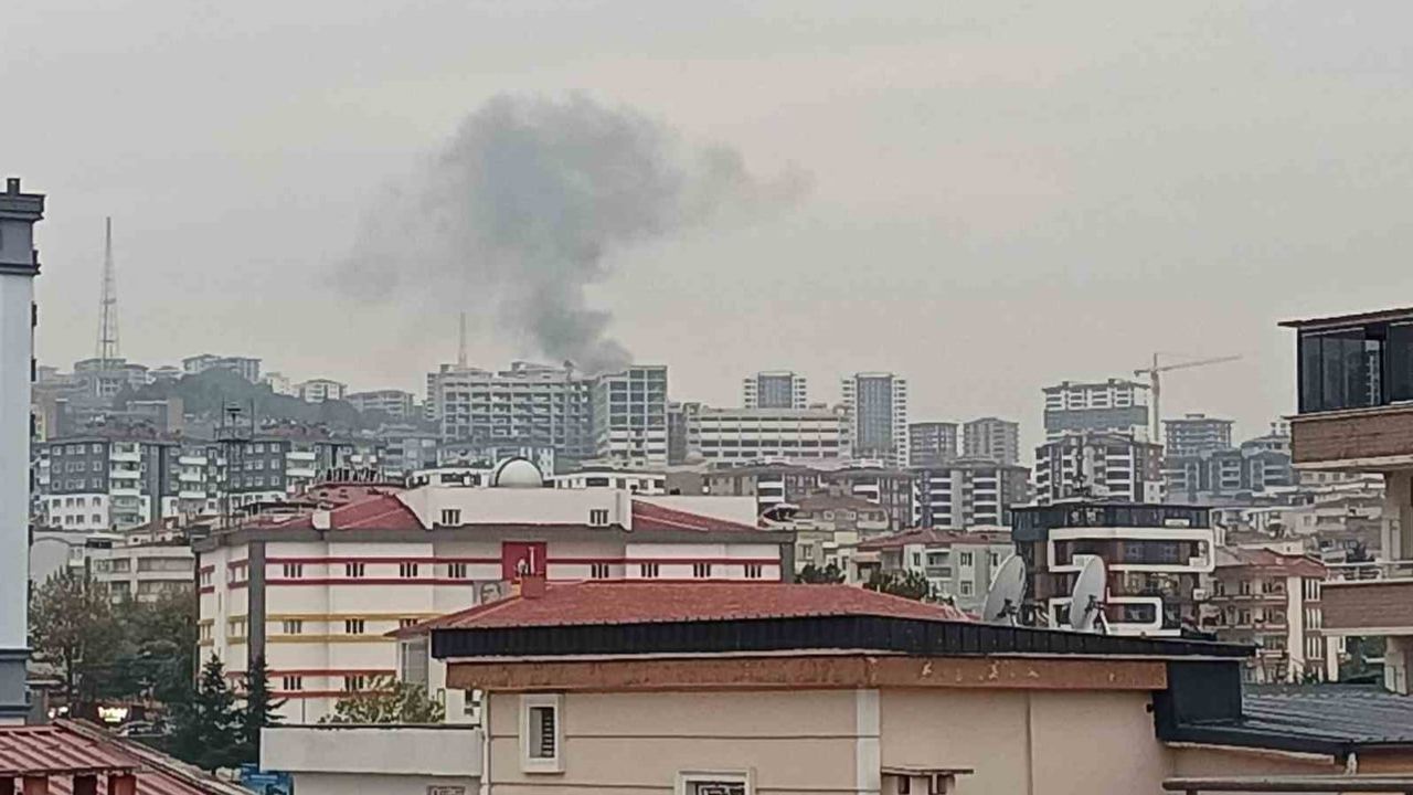 Samsun'da bahçede yakılan anızın dumanı paniğe yol açtı