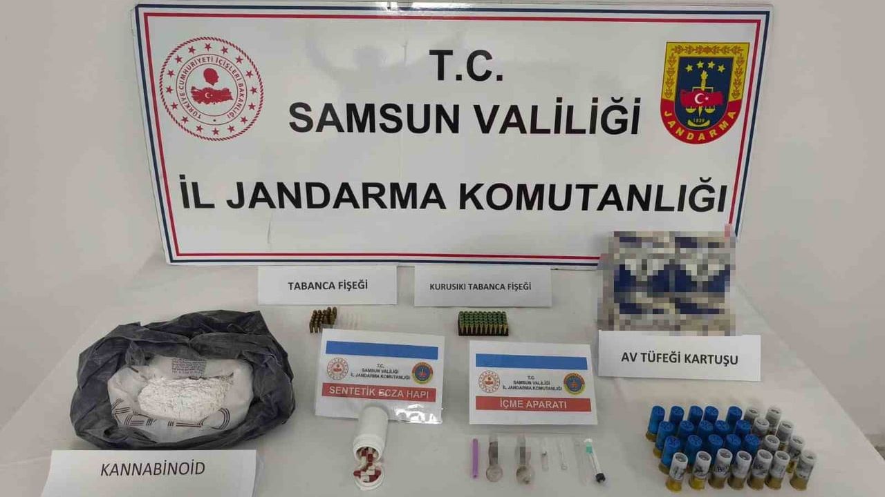 Samsun'da yaklaşık 33 kilogram bonzai üretimine yetecek ham madde bulundu