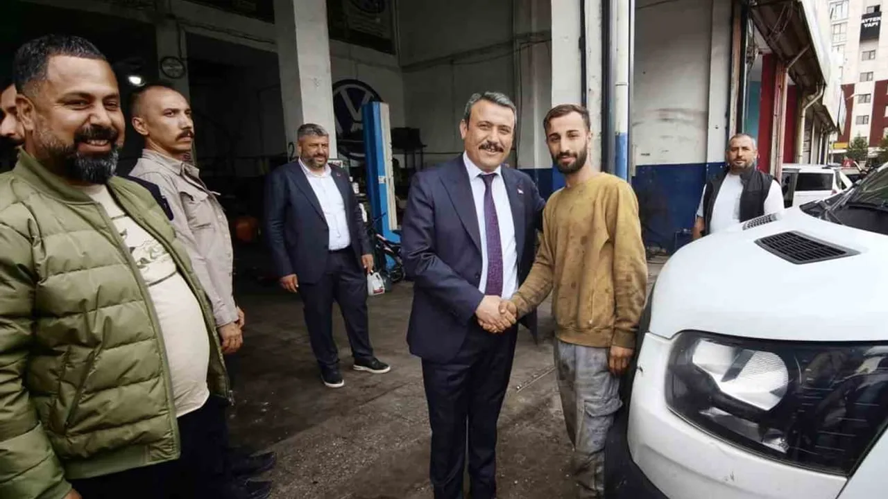 Sanayi sitesinde sorun dinleme turu: esnafın beklentileri masaya yatırıldı