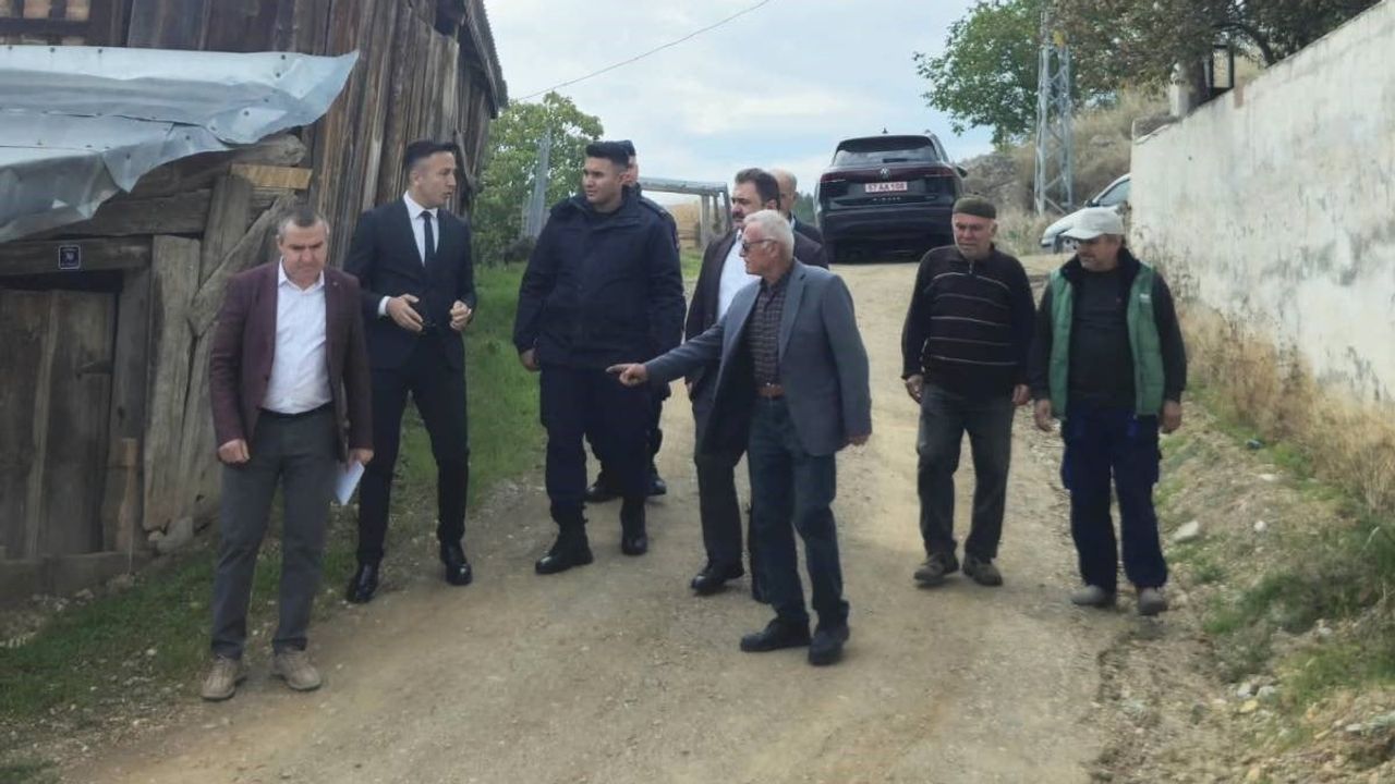 Saraydüzü'nde Çalpınar köy yolları yerinde değerlendirildi