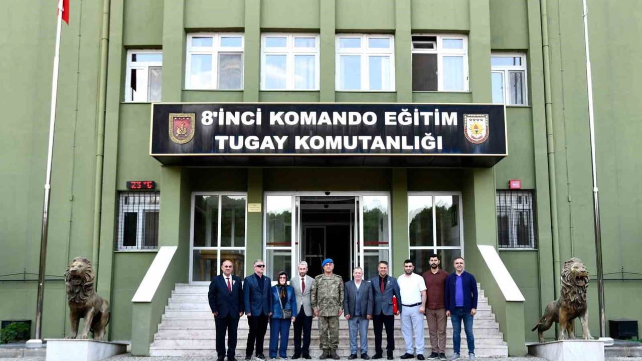 Şehit yakınları ve gazilerden Piyade Albay İbrahim Cem Altınok'a anlamlı ziyaret