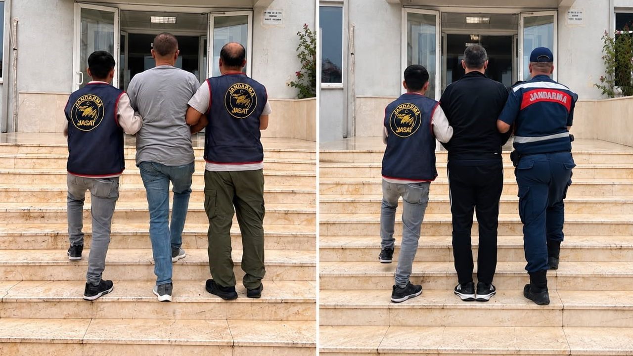 Serik'te kesinleşmiş hapis cezalarıyla aranan iki hükümlü yakalandı