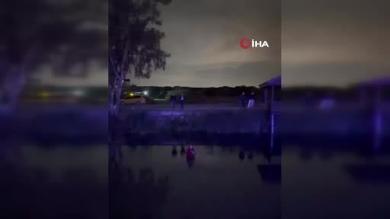 Serik'te sulama kanalına uçan araçtaki iki kişi itfaiye ekipleri tarafından kurtarıldı