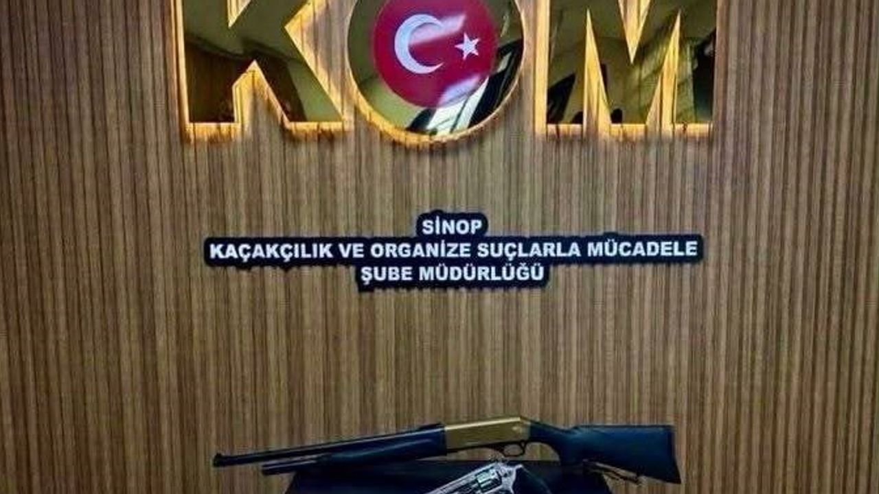 Sinop merkezli operasyonda silah ve uyuşturucu ele geçirildi, 9 şüpheli yakalandı