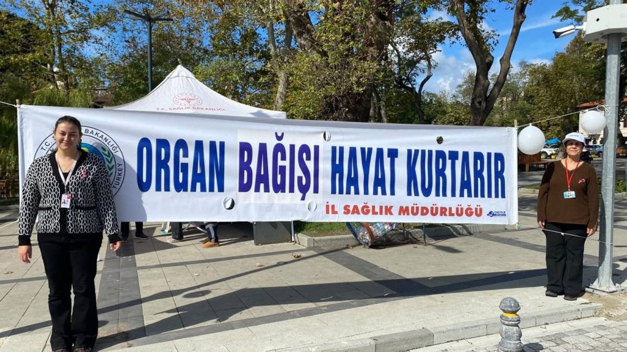 Sinop'ta meydanda kanser taraması bilinci yükseliyor
