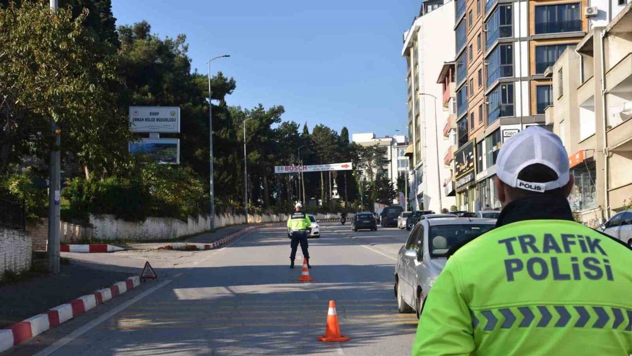 Sinop'ta müşterek denetim: 7 araca idari işlem