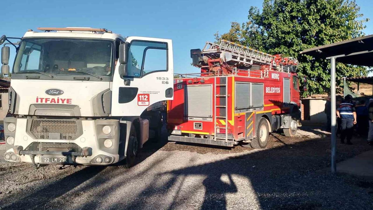 Subaşı beldesinde ev yangını söndürüldü; çıkış nedeni araştırılıyor
