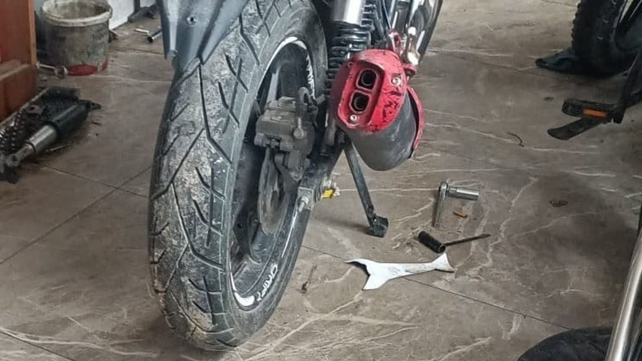 Takip cihazı sayesinde çalınan motosiklet bir günde bulundu